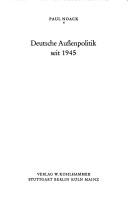 Deutsche Aussenpolitik seit 1945 by Paul Noack cover