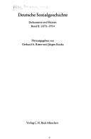 Deutsche Sozialgeschichte 1870-1914 by Gerhard A. Ritter, Jürgen Kocka cover