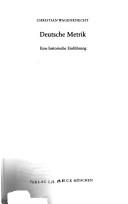 Deutsche Metrik by Christian Wagenknecht cover