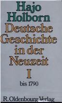 Deutsche Geschichte in der Neuzeit by Hajo Holborn cover