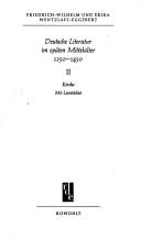 Deutsche Literatur im späten Mittelalter by Friedrich-Wilhelm Wentzlaff-Eggebert cover