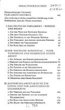 Der deutsche Parlamentarismus by Hans Apel cover
