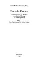 Deutsche Dramen by Harro Müller-Michaels cover