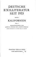 Deutsche Exilliteratur seit 1933. Band I by  cover