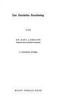 Der deutsche Bundestag by Karl Lohmann cover