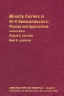 Semiconductors and Semimetals: Minority Carriers in Iii-V Semiconductors
