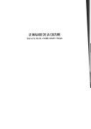 Le malaise de la culture by Marc Bélit cover