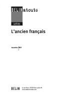 L' ancien français by Geneviève Joly cover