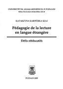 Pédagogie de la lecture en langue étrangère