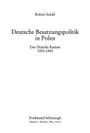 Deutsche Besatzungspolitik in Polen by Robert Seidel cover