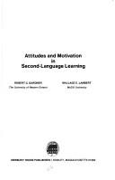 Attitudes and motivation in second-language learning
