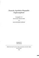 Deutsche Apotheker-Biographie by Wolfgang Hagen Hein cover