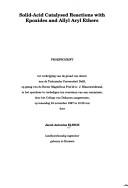 Solid-acid catalysed reactions with epoxides and allyl aryl ethers