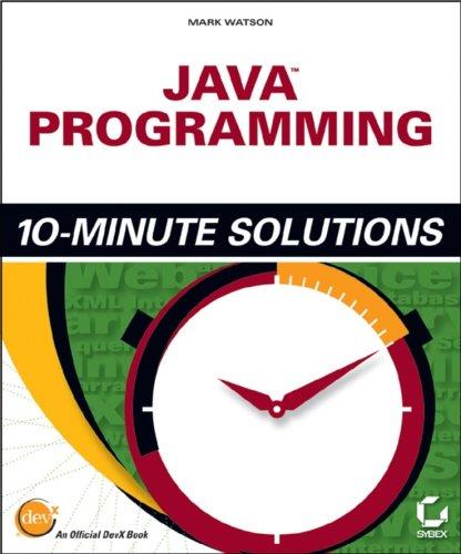 Java programming 10-minute solutions