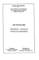 Dictionnaire mahorais-français, français-mahorais by Sophie Blanchy cover