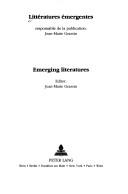 Littératures émergentes = by Jean-Marie Grassin cover