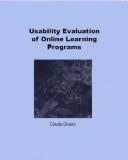 Usability evaluation of online learning programs