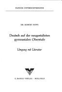 Deutsch auf der neugestalteten gymnasialen Oberstufe by Robert Hippe cover
