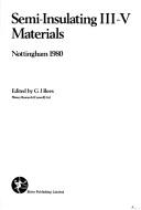 Semi-Insulating Iii-V Materials