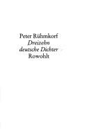 Dreizehn deutsche Dichter by Peter Rühmkorf cover