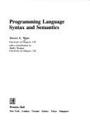 Programming language syntax and semantics