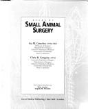 Atlas of small animal surgery by Ira M. Gourley cover