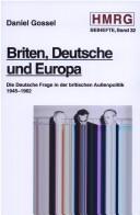 Briten, Deutsche und Europa by Daniel Gossel cover