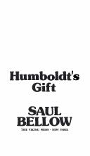 Humboldt's gift by Saul Bellow cover