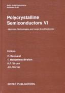 Polycrystalline Semiconductors VI: Materials, Technologies and Large Area Electronics