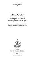 Dialogues by Joachim Périon cover