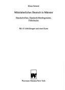 Mittelalterliches Deutsch in Münster by Klaus Siewert cover