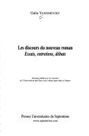 Les discours du nouveau roman by Galia Yanoshevsky cover