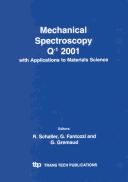 Mechanical spectroscopy Q-¹ 2001