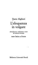 De vulgari eloquentiâ