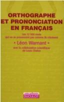 Orthographe et prononciation en français by Léon Warnant cover