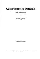 Gesprochenes Deutsch by Johannes Schwitalla cover