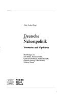 Deutsche Nahostpolitik by Volker Deutsch cover