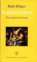 Katastrophen by Ruth Klüger cover