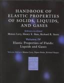 Handbook of elastic properties of solids, liquids, and gases