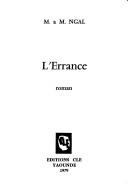 L' errance by M. a M. Ngal cover