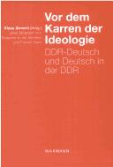 Vor dem Karren der Ideologie by Klaus Siewert cover