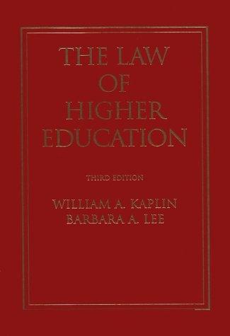 The law of higher education