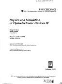 Physics and Simulation of Optoelectronic Devices IV