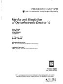 Physics and simulation of optoelectronic devices VI