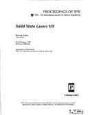 Solid State Lasers 7 (Solid State Laser VIII) by Richard Scheps cover
