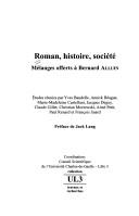 Roman, histoire, société by Bernard Alluin cover