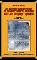 Les sources documentaires du courant libertin français by Marcella Leopizzi cover