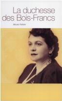 La duchesse des Bois-Francs by Maryse Pelletier cover