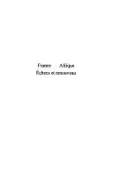 France Afrique by Louis Dominici cover