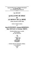 Guillaume de Dole, ou, Le roman de la rose by Renart, Jean cover